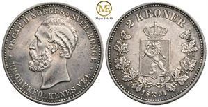 2 kroner 1894 Oscar II. Kv.01