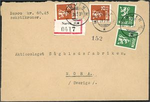 Ca 220 konvolutter, alle med SA-stempler. 25 av de har gradering i NK Postal fra 5 til 9 pkt.