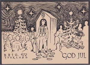 Tysklandsbrigaden God Jul - Brig 472 - st.Tysklandsbrig. 18-12-1947