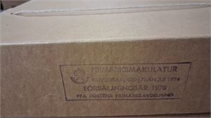 SVERIGE postförseglad kilovara 1978 (frimärken från 1974) (II)