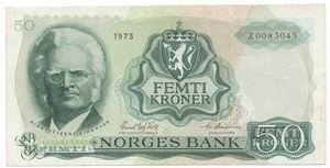 50 kroner 1973 Z.0083045. Kv.1/1+