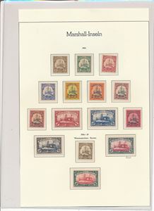 MARSHALL-INSELN xx Mi 13-27, 2 komplette serier. Mi 25 er med garantistempel Grossmann (€ 900)