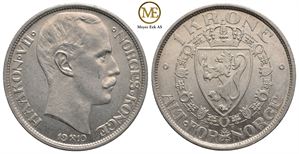 1 krone 1910 Haakon VII. Kv.0