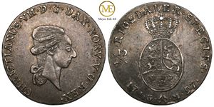 1/3 speciedaler 1797 Christian VII. Kv.1+/01