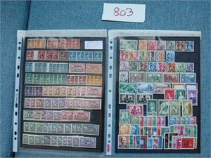 MEMELGEBIET / SAARLAND xx plansje Memel overtrykk med oppgitt verdi AFA 4000 og plansje Saarland hengslet med oppgitt AFA 1400 som postfriske