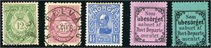 Norgessamling til 1929 på albumark.