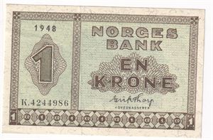 1 krone 1948 K