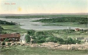 Vestfold Tjømø, Glenne (Mathisen). Småf. kolorert. Stpl. Tjømø 1-VI-14. Pen kvalitet. Ingen kortnummer