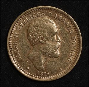 10 kronor 1876 Sverige 01 Gull