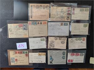 REICH 14 brev, kort og følgebrev 1921-23, alle sendt til Norge