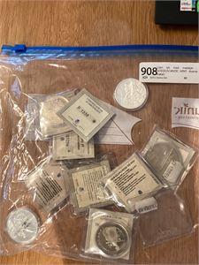 Liten lot med medaljer , GOEDE/SCANDIC MINT, diverse metall