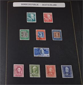 TYSKLAND, BRD vackert monterad stämplad samling 1949-1987. (Mi 2002  € 4000)