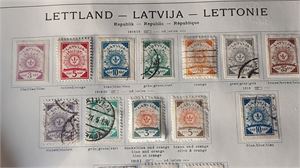 LETTLAND samling */o på blad