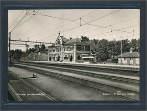 JERNBANESTASJON - KORNSJØ (E. Sem 100) stemplet "KORNSJØ 24 X 55" til Danmark