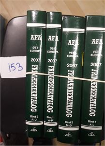 KATALOGER AFA EUROPA 4 bind 2007, tilnærmet som nye. Vekt 7,6 kilo