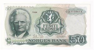 50 kroner 1966 A