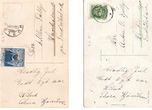 Postkort Stemplet Husløs