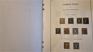 FRANKRIKE vackert monterad **/*/o samling 1849-1979 i tre franska album. Bra klassiskt avsnitt,