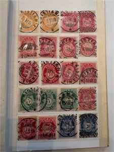 Lite album med posthornmerker