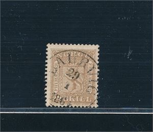 Nk 10 o. 24skill med fullstempel "LAURVIG 29-1-1864"