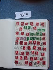Diverse merker i full 32 siders bok. De norske er nok mest interessante. Observert klipp med "M/b Ramtind". Og noen helsaker "Arbeidsformidlingen" i minst 3 forskjellige trykninger. Bør kikkes på