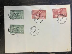 NK 572*2 + 573*2  VM på ski FDC