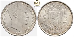 1 krone 1914 Haakon VII. Kv.0