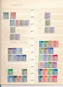 GB - REGIONALUTGAVER xx samling på 4 plansjesider England (11), Northern Ireland (68), Scotland (64) og Wales (67) 1976-2007. Oppsatt serievis (€ 375)
