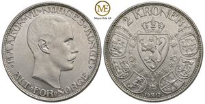 2 kroner 1917 Haakon VII. Kv.01