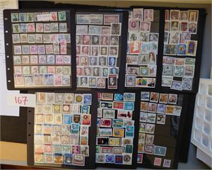 ØSTERRIKE o diverse merker på 7 plansjesider, alt etter krigen