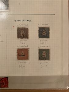 Japan Liten samling på noen egenmonterte sider fra 1871
