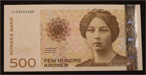500 kroner 2002. Kv.0