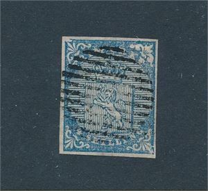 Nk 1 o. Variant "oppgravert hjørne". Smale marger alle sider