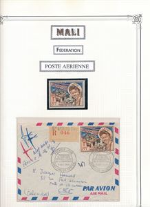 MALI xx/x de første utgavene på 5 Yvert ark. Priset av Kaarvang for noen år siden, hengslet regnet til 50% (€ 87)