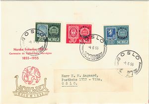 FDC Norwex 1955, vignett 1