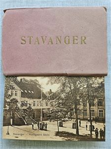 Rogaland - Mappe Stavanger.  10 stk kort som "trekkspel"