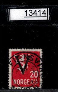 Nk 282 o. Nær fullstemplet "FIANSVINGEN" (AA, grad 7)