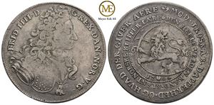 Reisedaler 1704 Frederik IIII. NM.91c. Kv.1/1+
