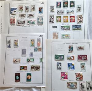FRANSKA KOLONIER, MALI samling */o 1962-1978 på blad