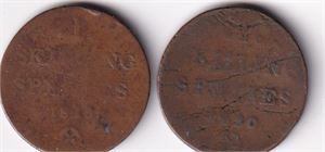 1 skilling 1816 og 1820