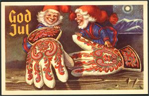 Ca 800 postkort i småformat. Romantiske, bunader, damekort og noen Jule-/Kunstnerkort. Nær alle fra før 1960..