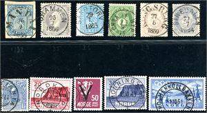 Norgessamling til 2025 i totalt 6 album/permer. Duplisert på nær alle områder inkludert mange enheter på de siste årene. Jevnt over med pene stempler. Også noen få brev og en stor mengde nyere FDC.