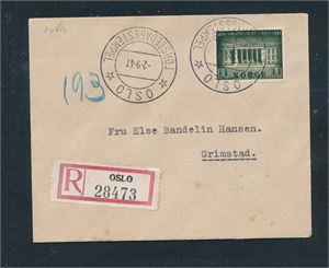 FDC Nk 260 Universitetet sendt rek til Grimstad (Hk 500)