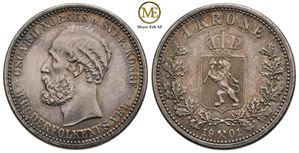 1 krone 1901 Oscar II. Kv.0/01