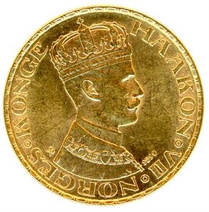20 kroner 1910 i gull. 0/01