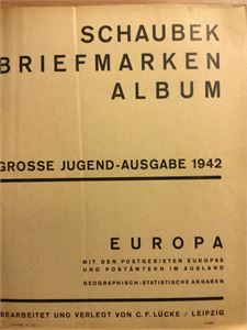 Europa Stort Schaubek-album "Europa" utgave 1942