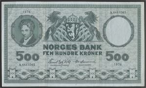 500 Kroner 1976 A.6613565 Kv g1