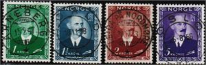 NK 350-53 Pent stpl. serie. Hhv Arneberg, Roald, Leira på Nordmøre og Oslo