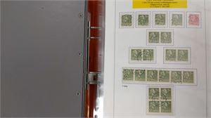 SVERIGE samling 1940-1942 med märken, och FDC från perioden, bland annat Slottet BC-CB par,