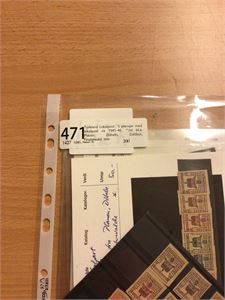 Tyskland Lokalpost.  5 plansjer med lokalpost ca 1945-46  **/st bl.a. Plauen, Döbeln, Cottbus, Finsterwald, mm